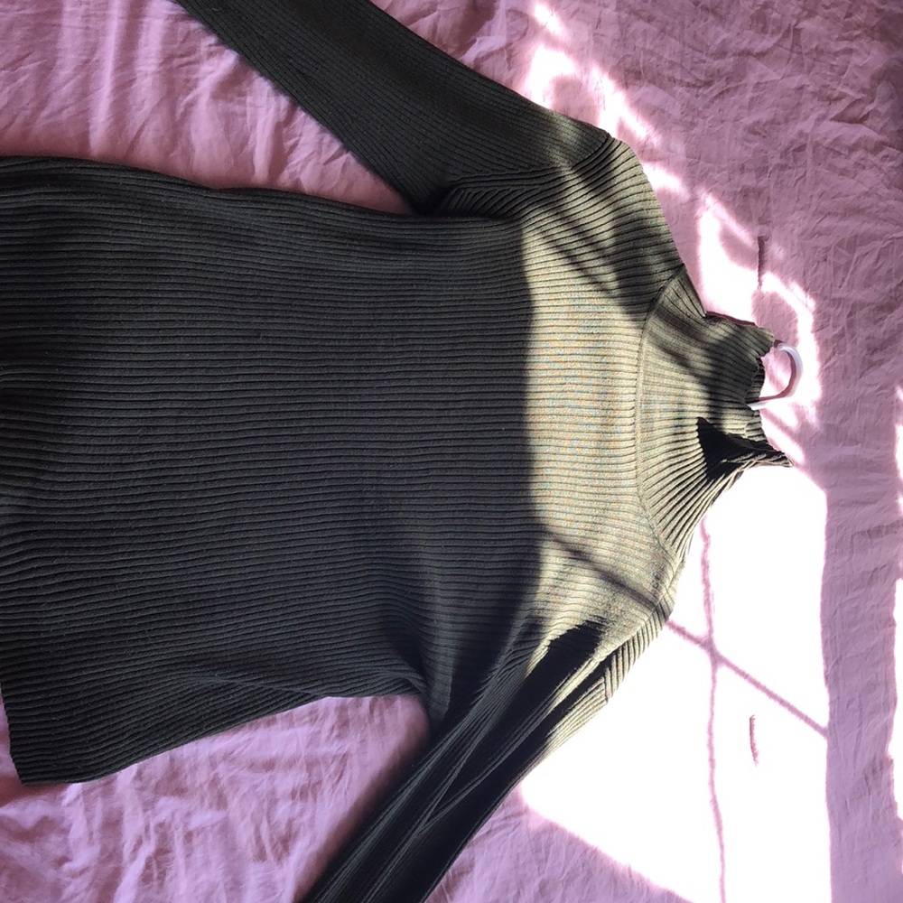 Green turtle neck